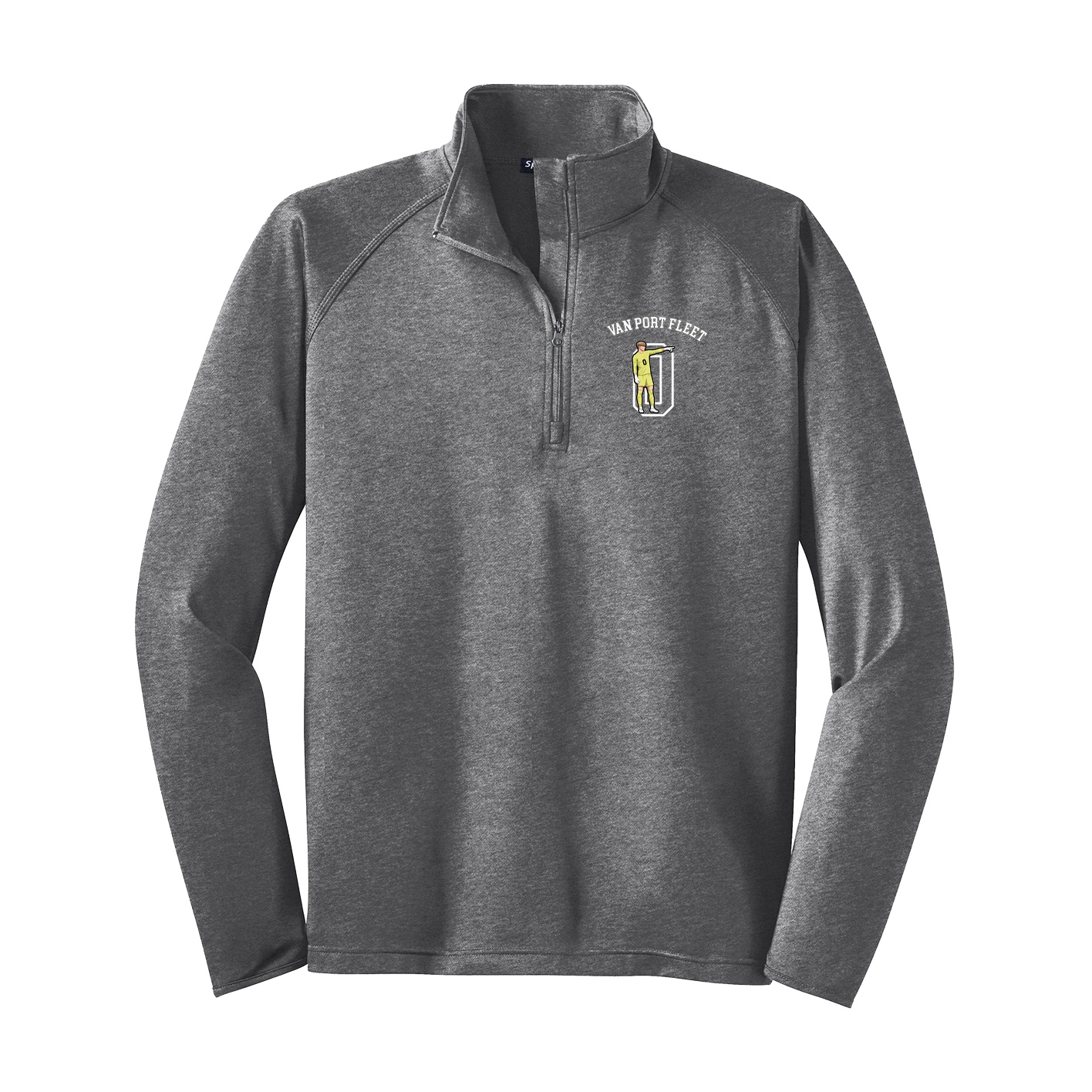 Q-Zip Pullover — Shirsey Arch in Grey