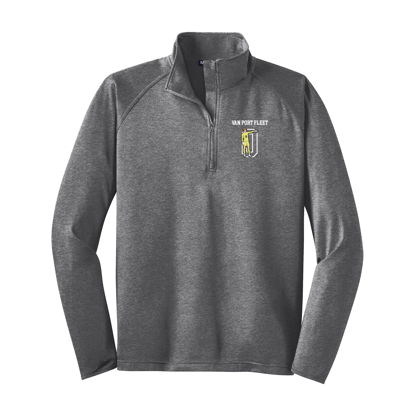 Q-Zip Pullover — Shirsey in Grey