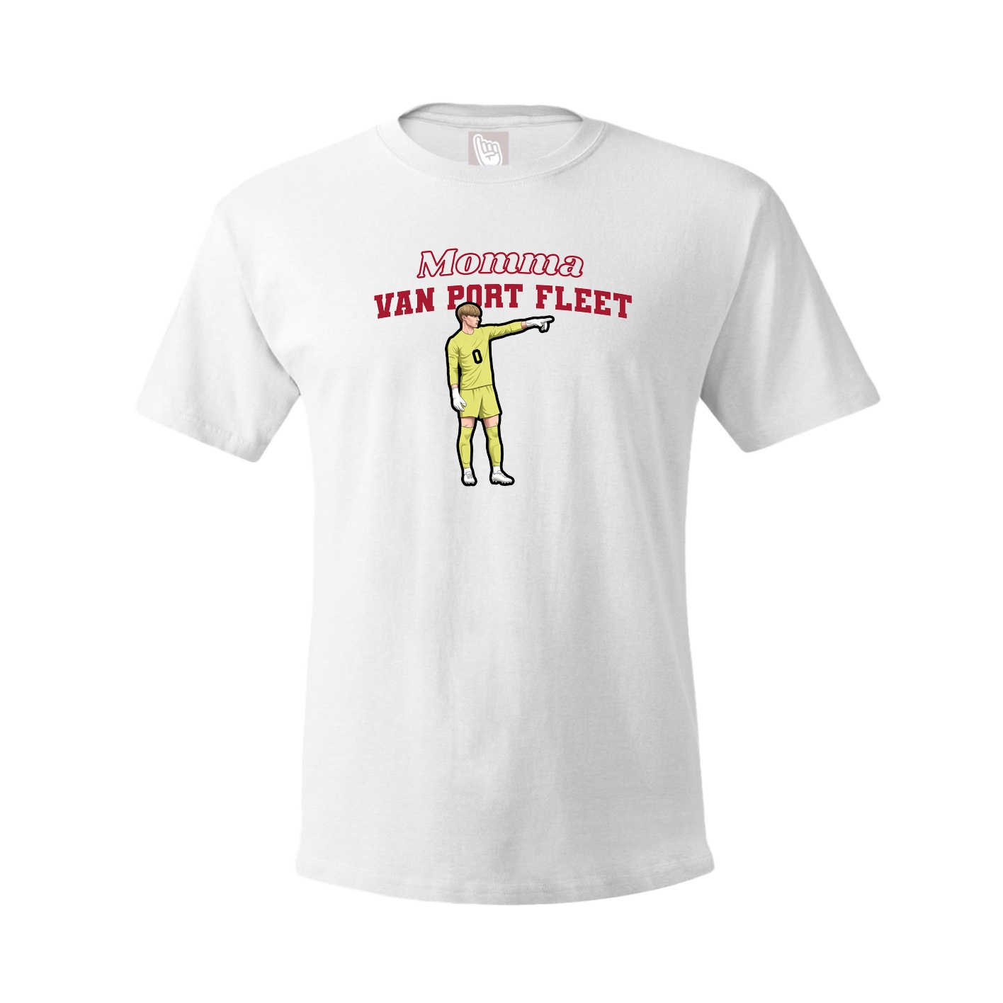 Youth Tee — Mothers Day Block in White