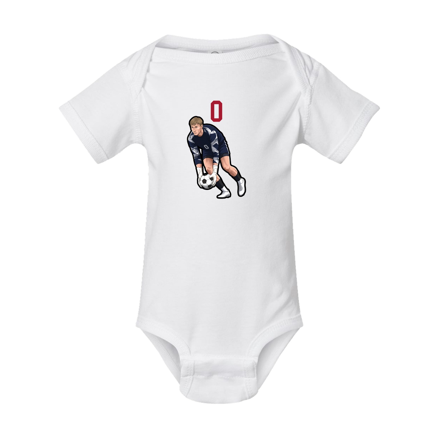 Baby Onesie — Number Top in White