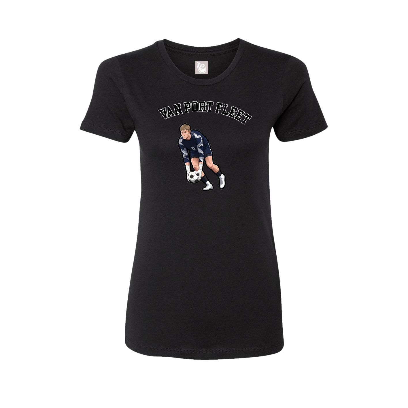 Fitted Women's Tee — Shirsey Arch in Black