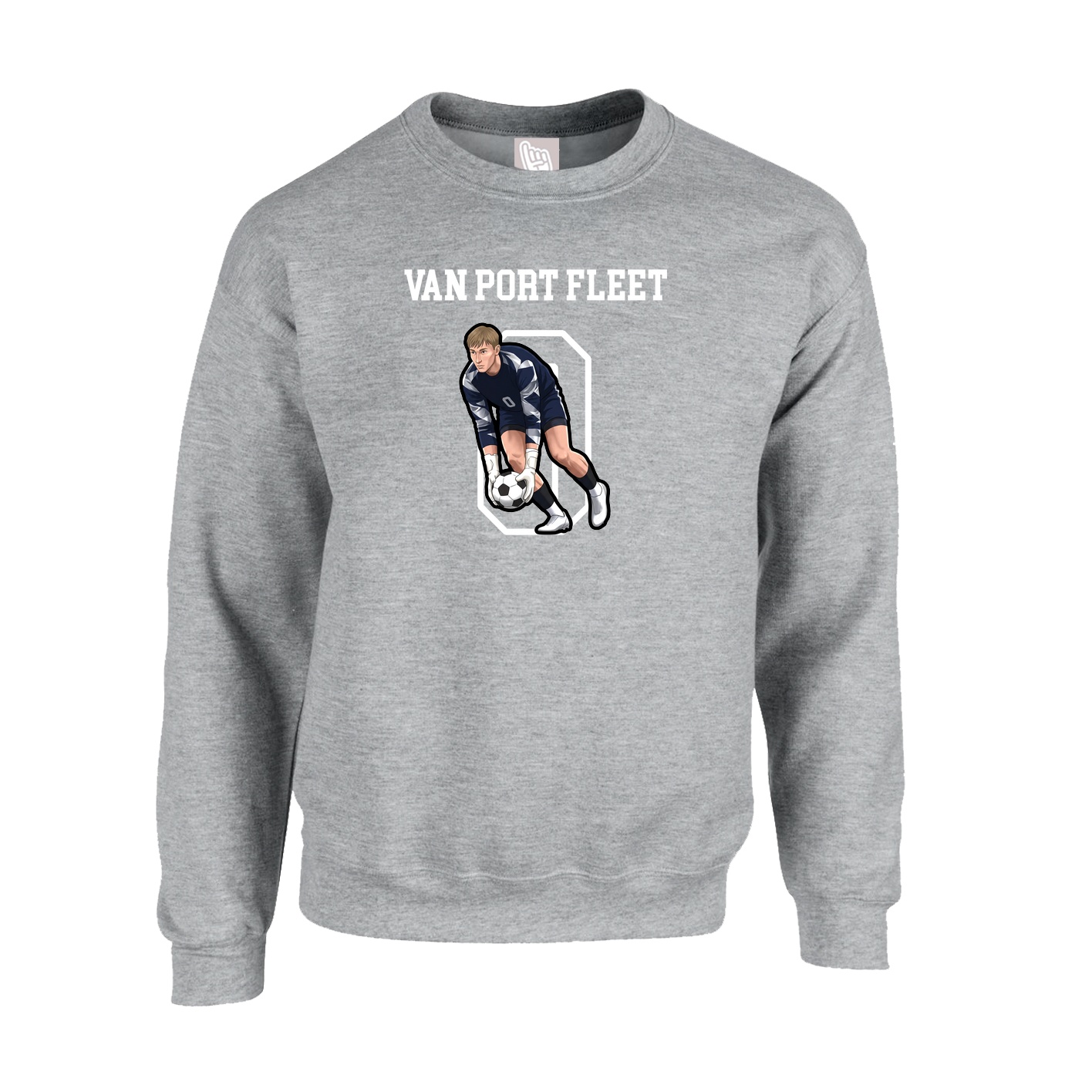 Fleece Crew — Shirsey in Grey
