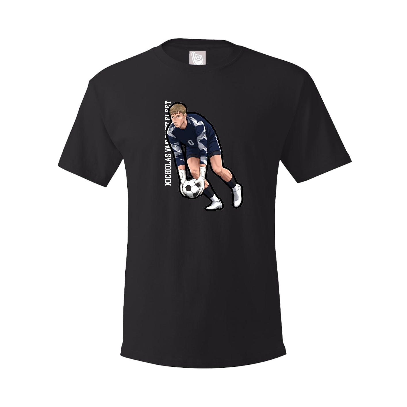 Tee — Name Vertical in Black