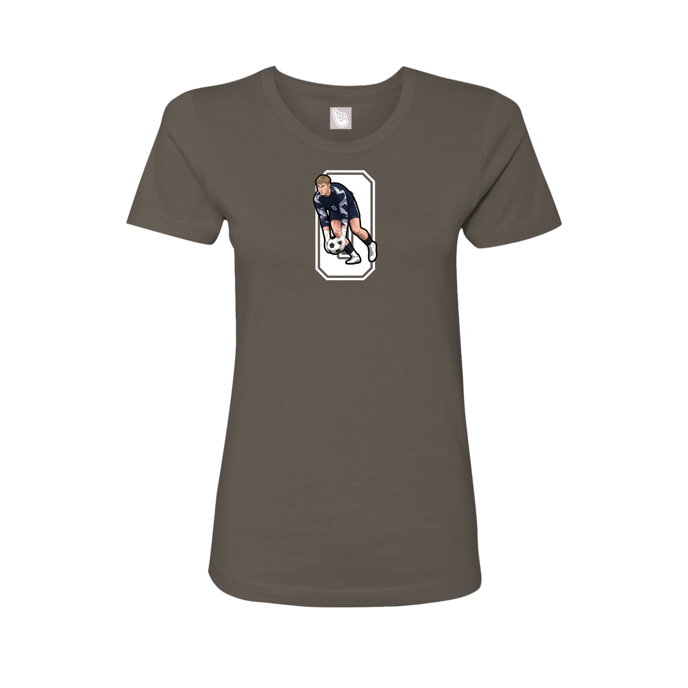 Womens Tee — Number in Grey