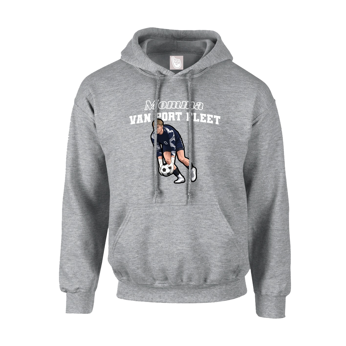 Hoodie — Mothers Day Block in Grey