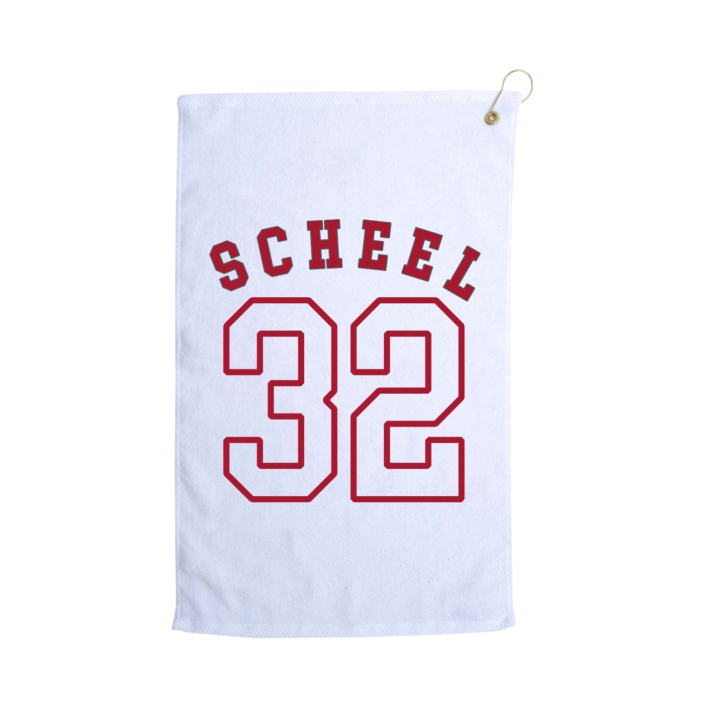 Golf Towel — Shirsey Arch in White