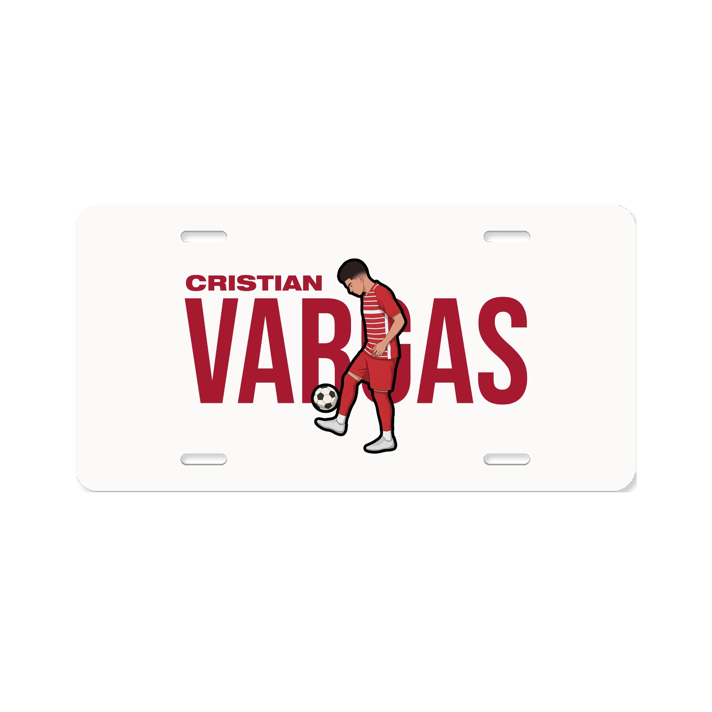 License Plate — Player Name in Classic