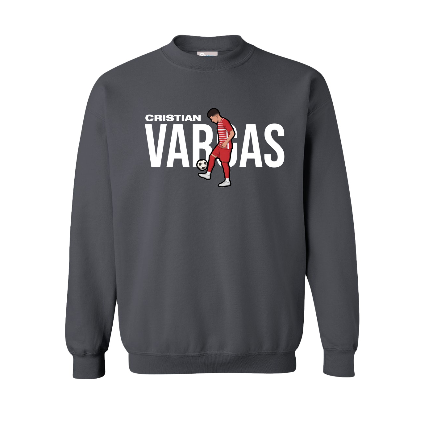 Fleece Crew — Player Name in Grey