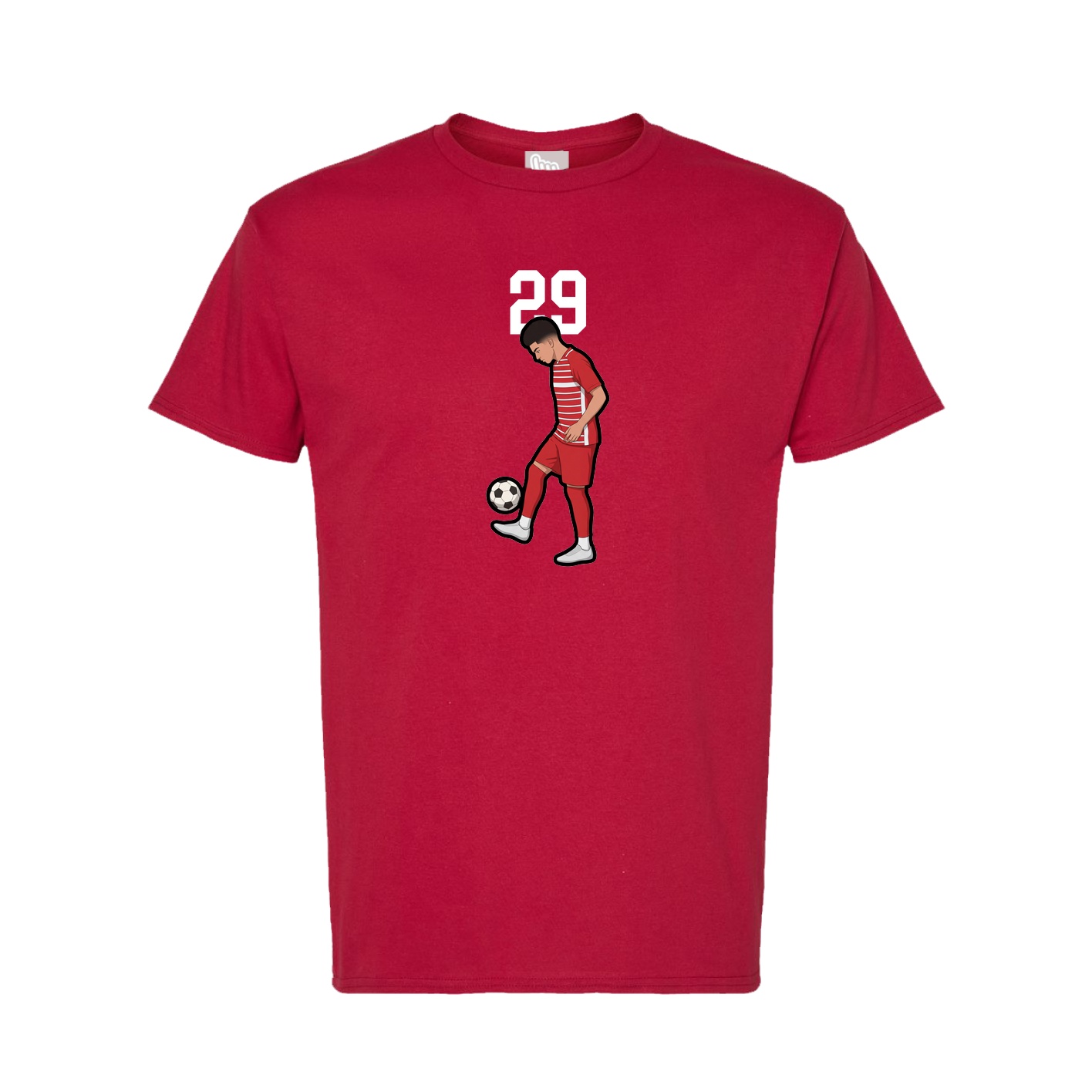 Tee — Number Top in Crimson
