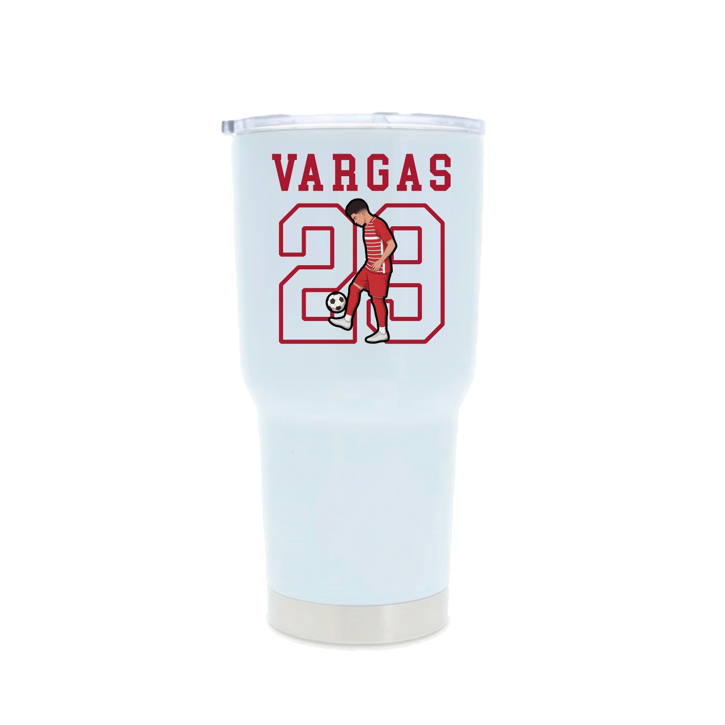 30oz Stainless Steel Tumbler — Shirsey in White