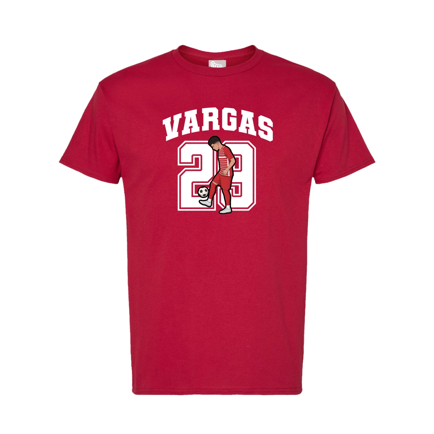 Tee — Number in Crimson