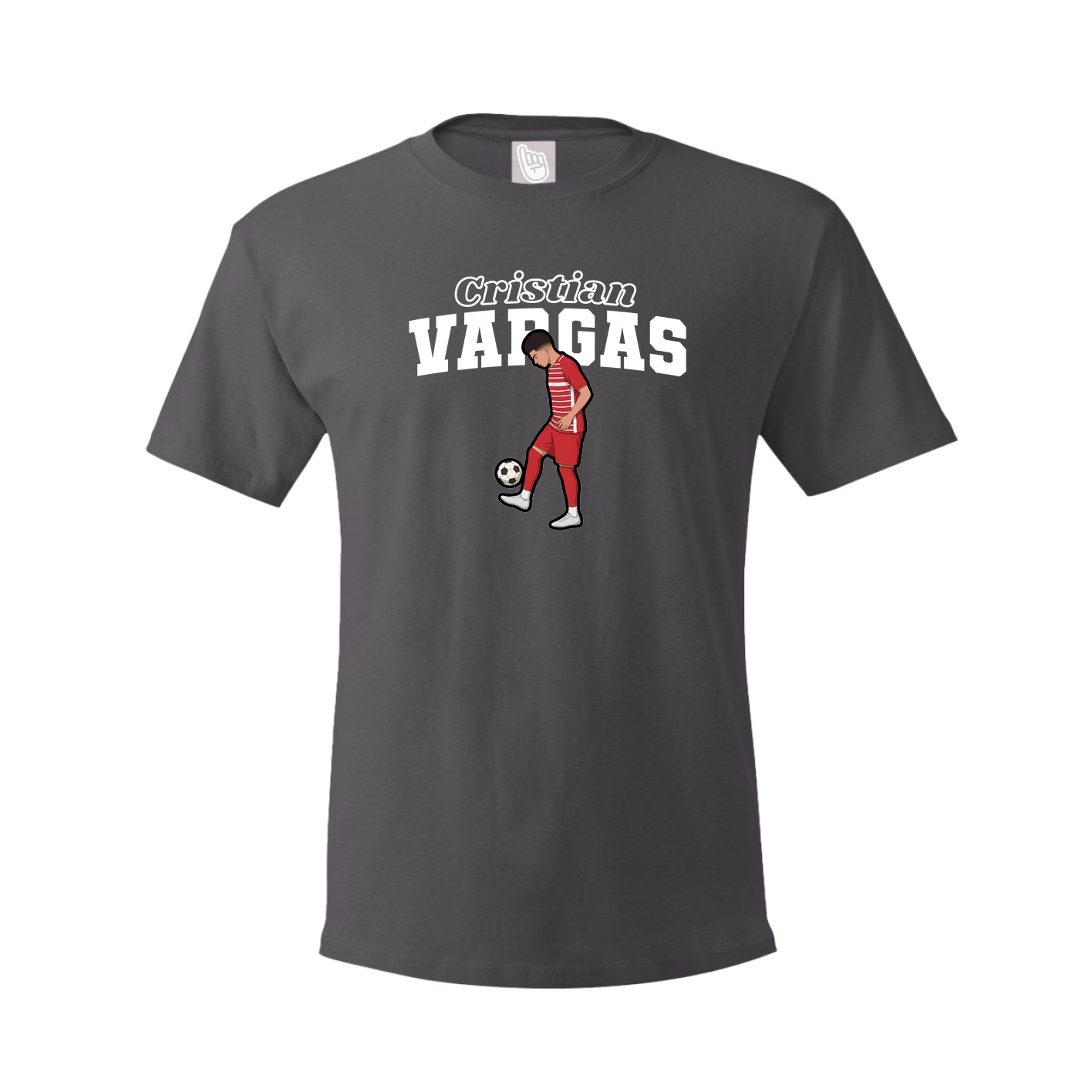 Tee — Name Arch in Grey