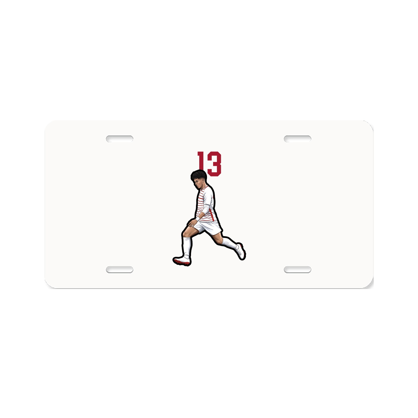 License Plate — Number Top in Classic