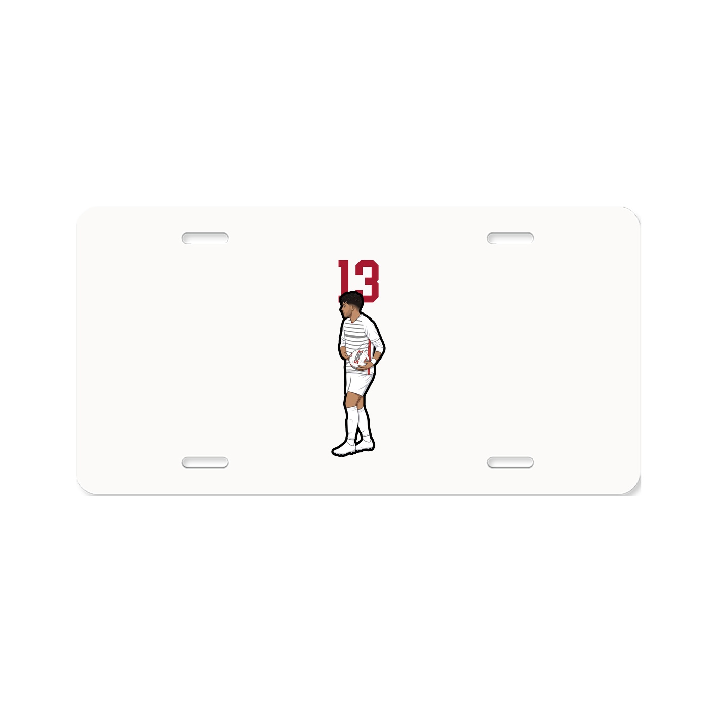 License Plate — Number Top in Classic