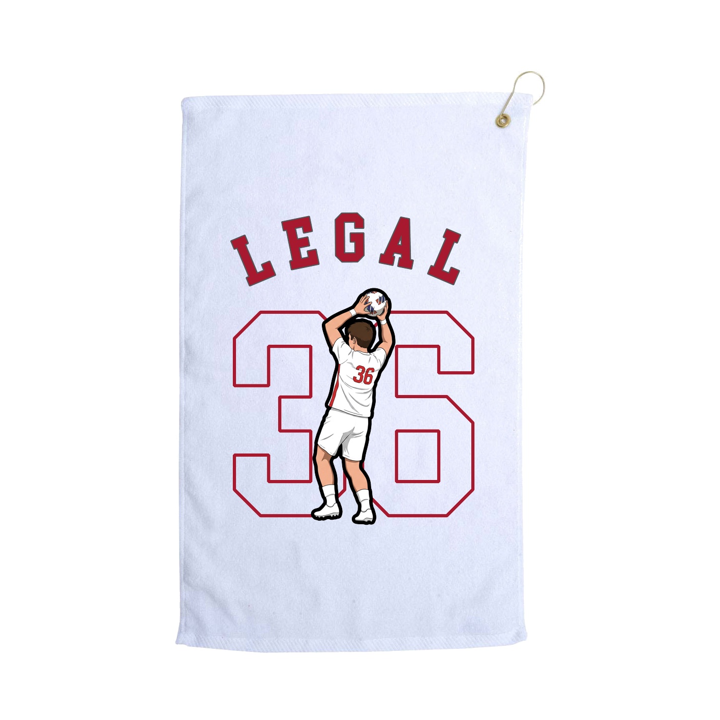 Golf Towel — Shirsey Arch in White