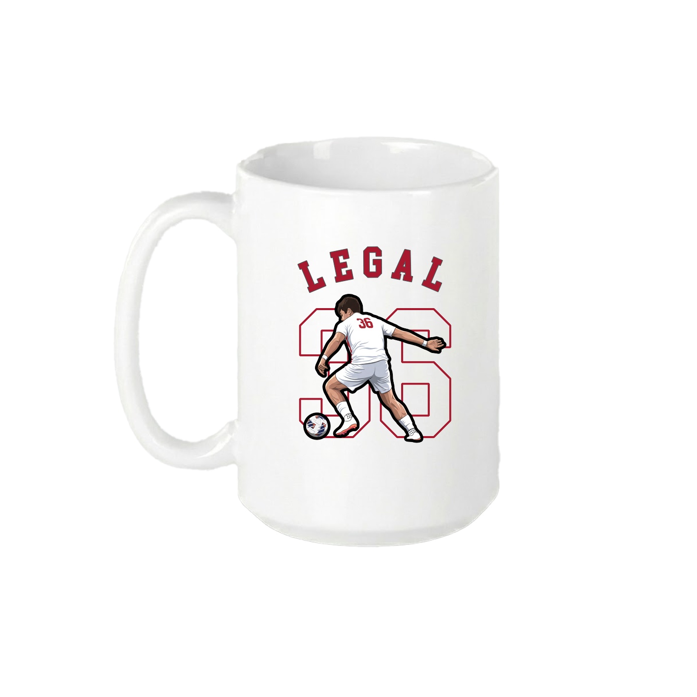 15oz Coffee Mug — Shirsey Arch in White