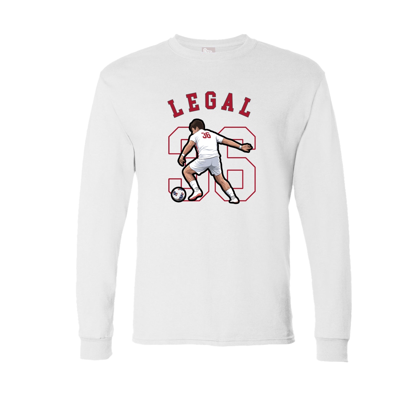 Long Sleeve Tee — Shirsey Arch in White