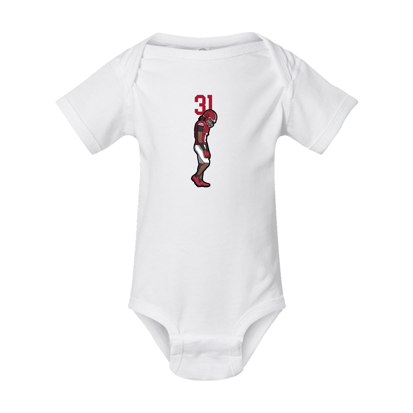 Baby Onesie — Number Top in White