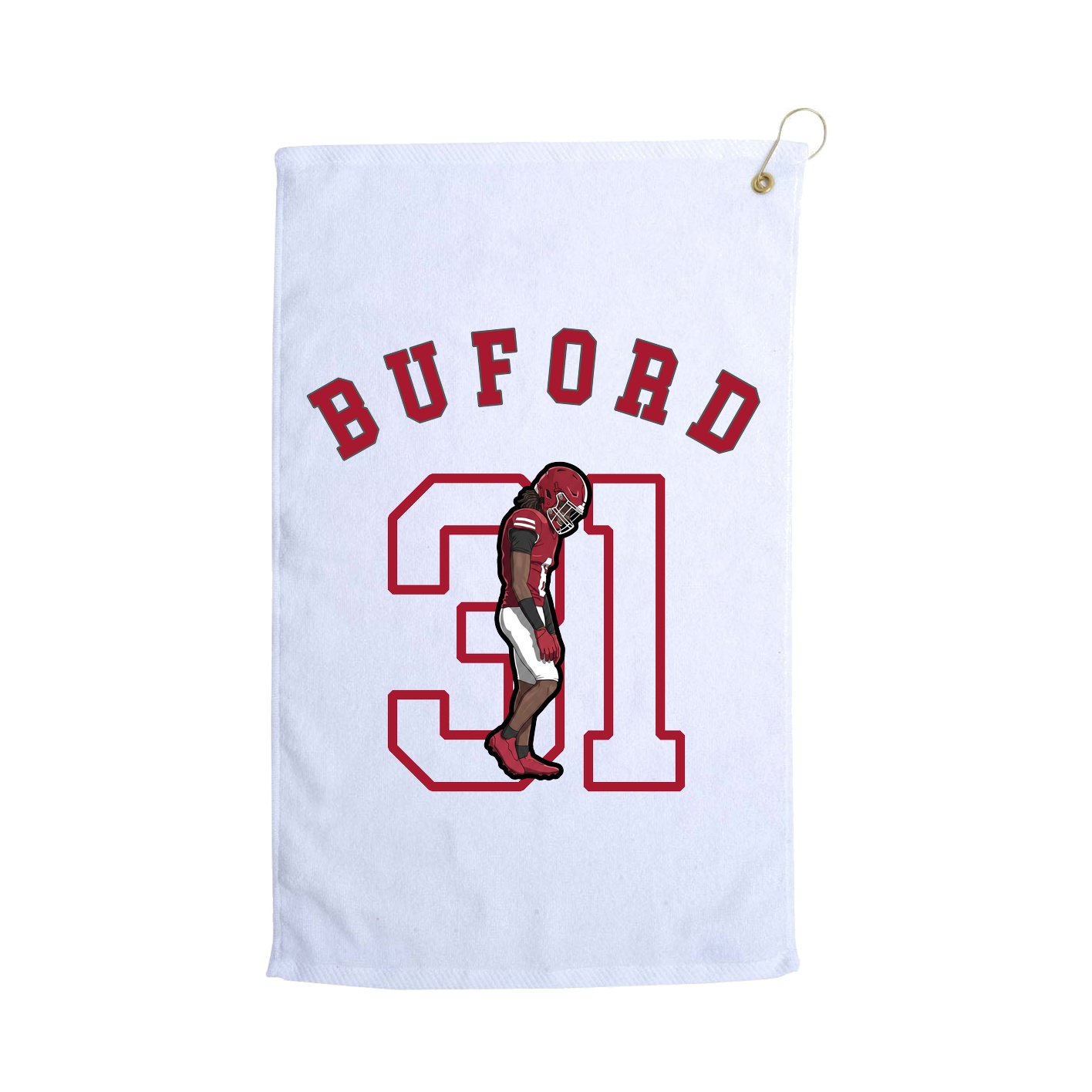 Golf Towel — Shirsey Arch in White