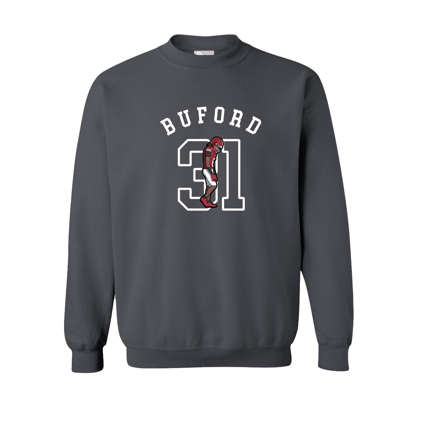 Fleece Crew — Shirsey Arch in Grey
