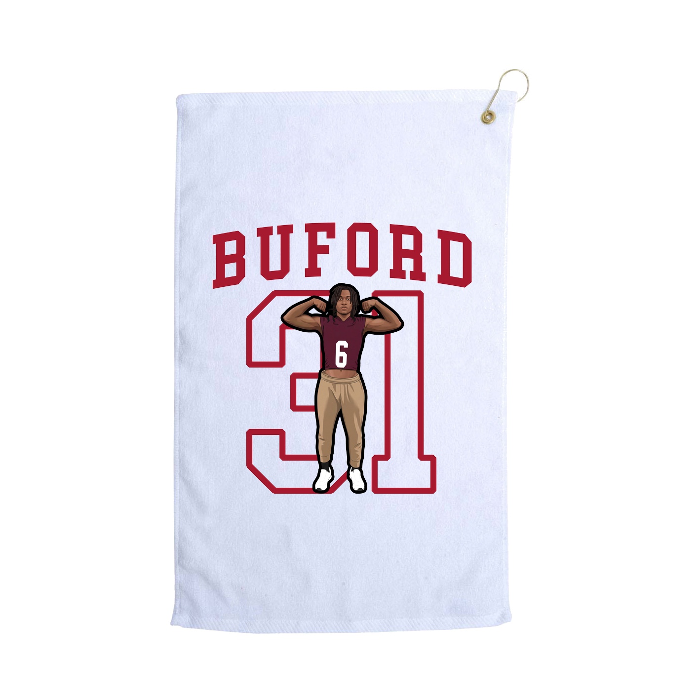 Golf Towel — Shirsey in White