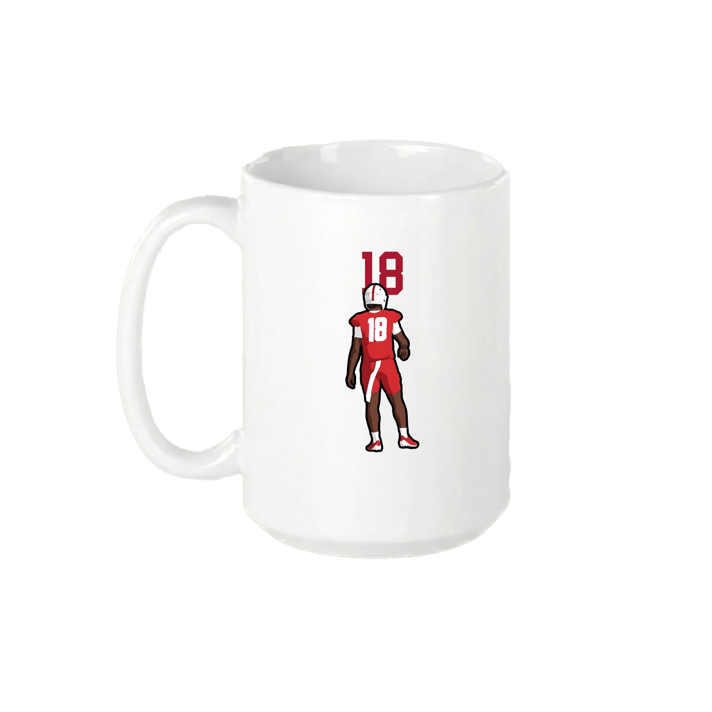 15oz Coffee Mug — Number Top in White
