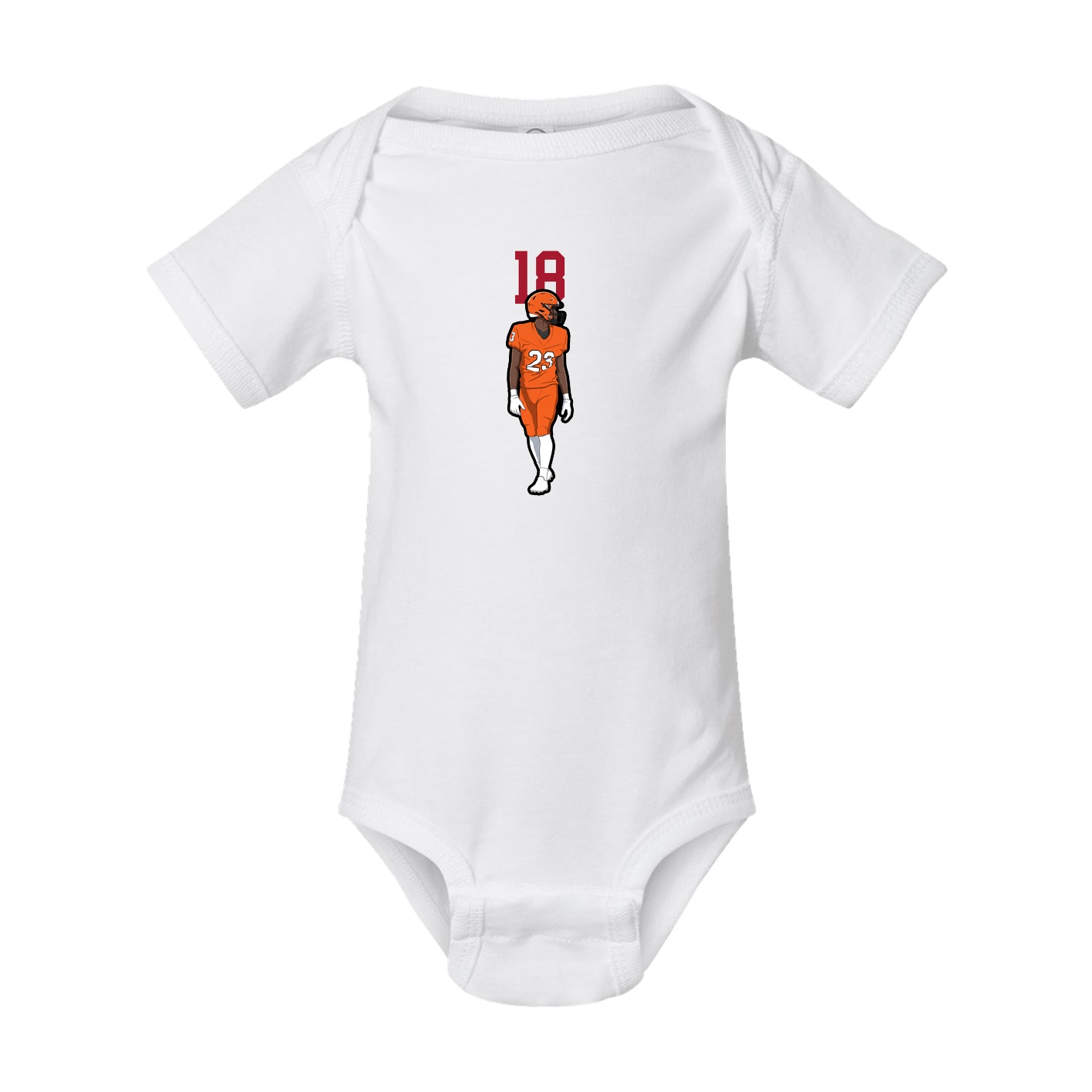 Baby Onesie — Number Top in White
