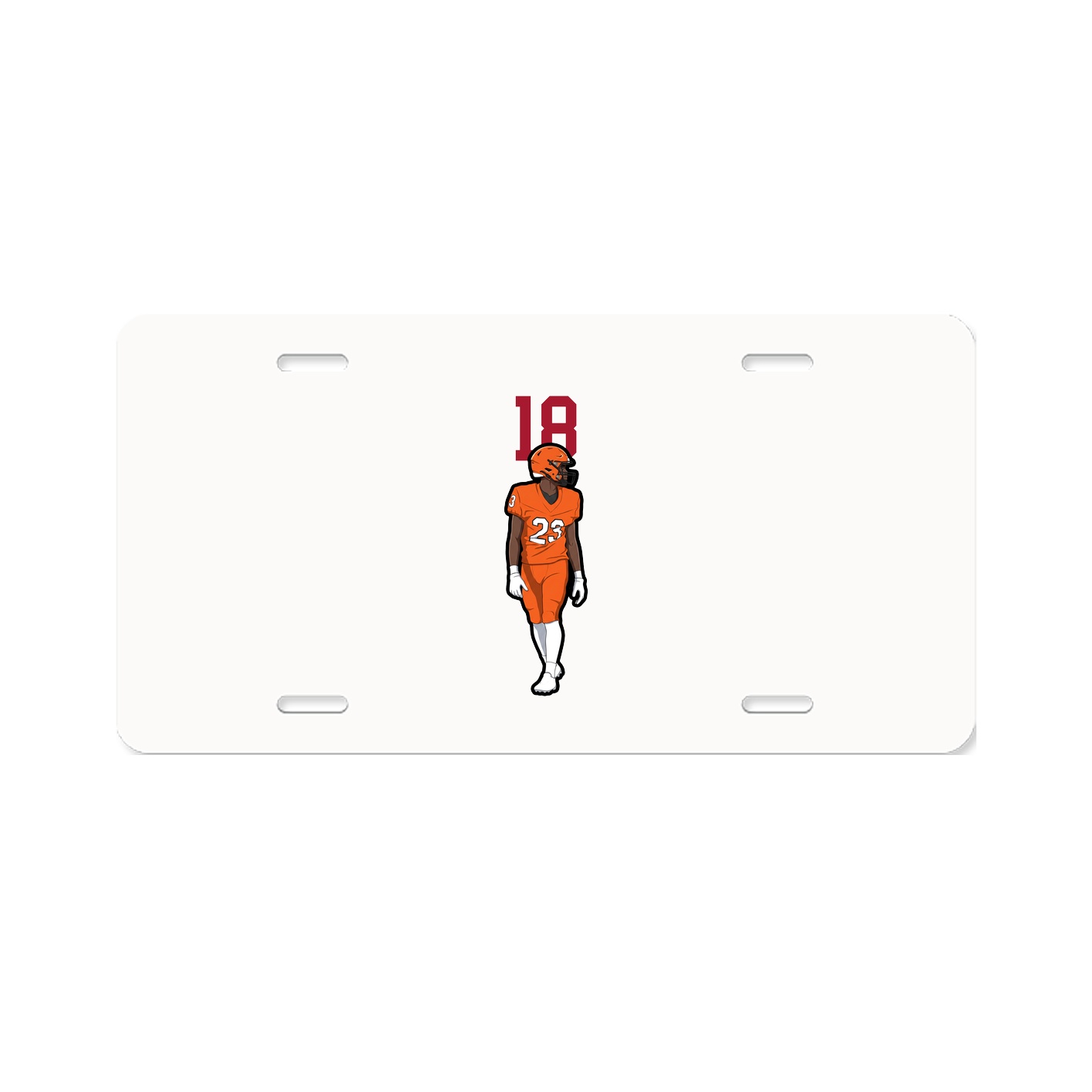 License Plate — Number Top in Classic