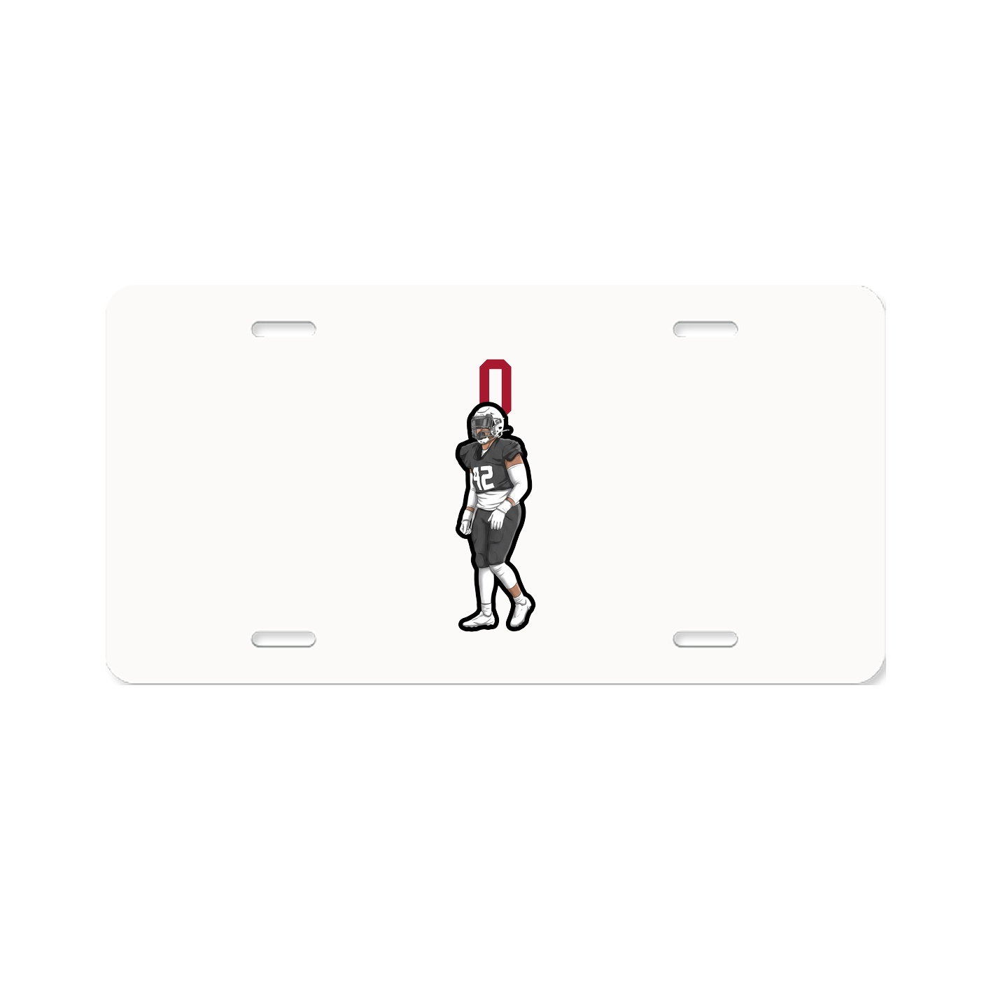 License Plate — Number Top in Classic