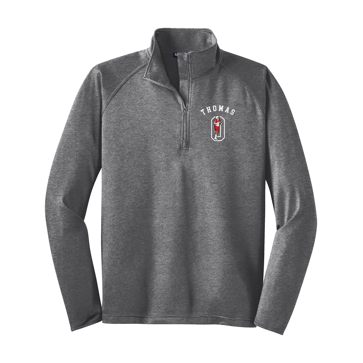 Q-Zip Pullover — Shirsey Arch in Grey