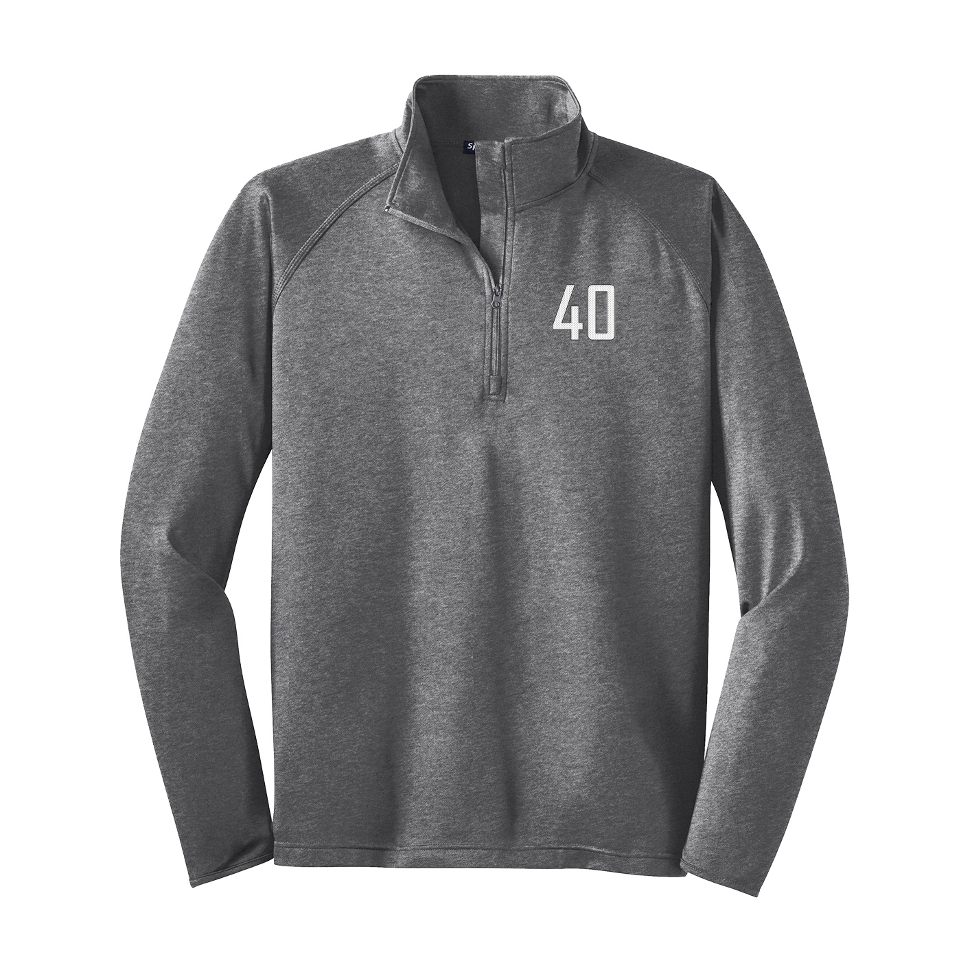 Q-Zip Pullover — Front Shirsy in Grey