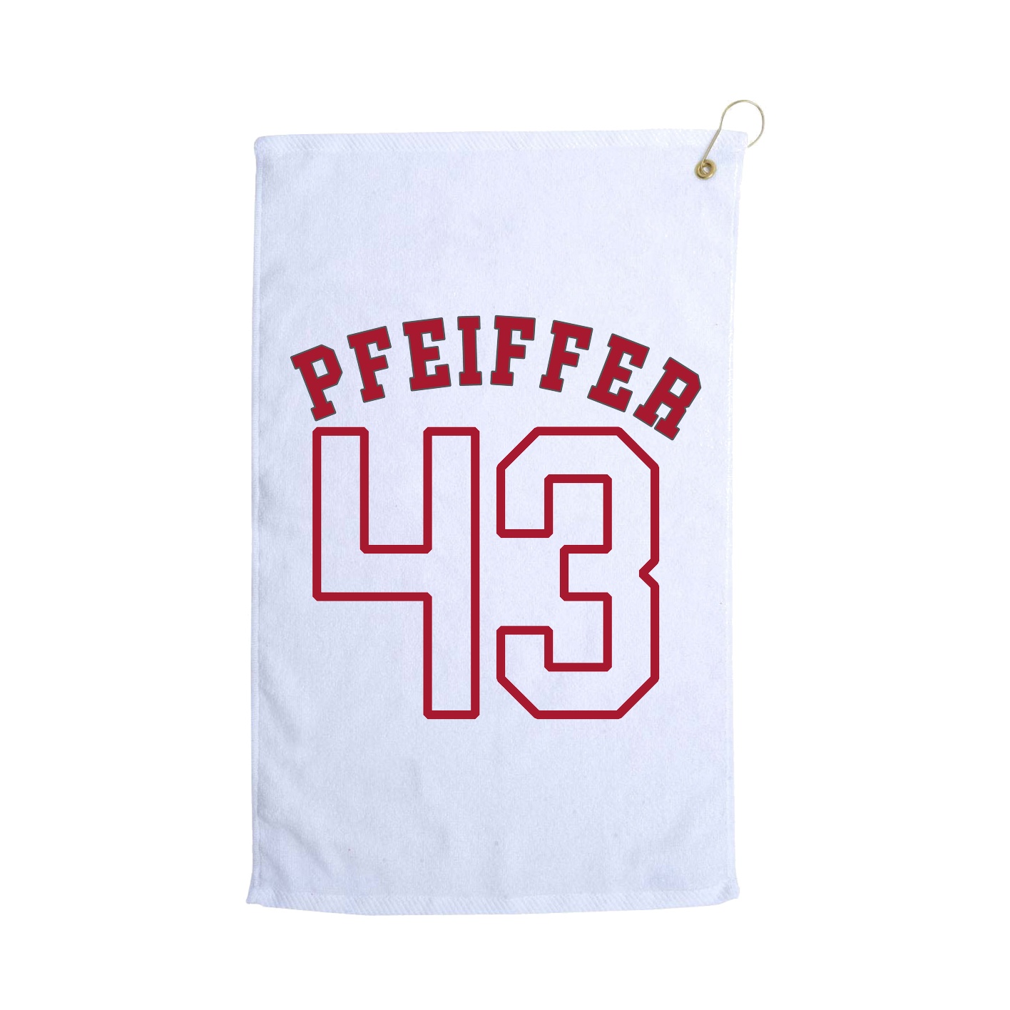 Golf Towel — Shirsey Arch in White