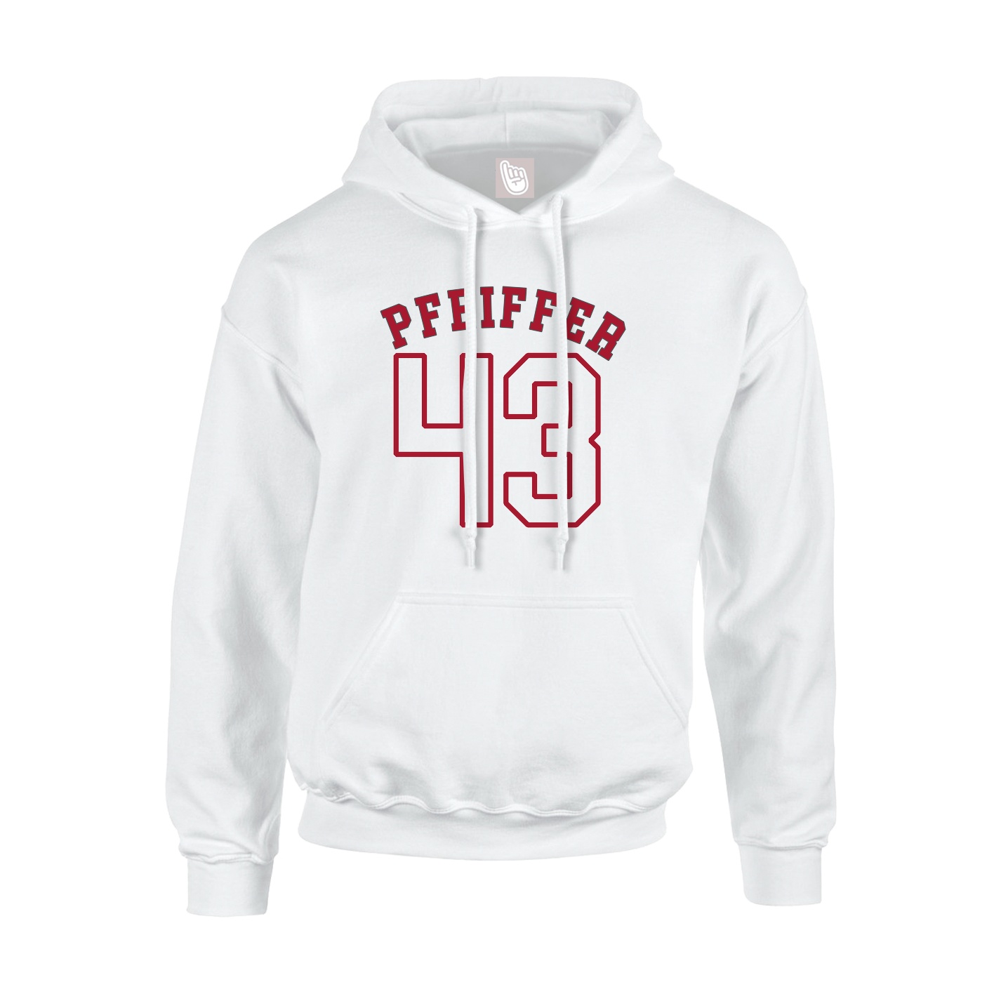 Youth Hoodie — Shirsey Arch in White