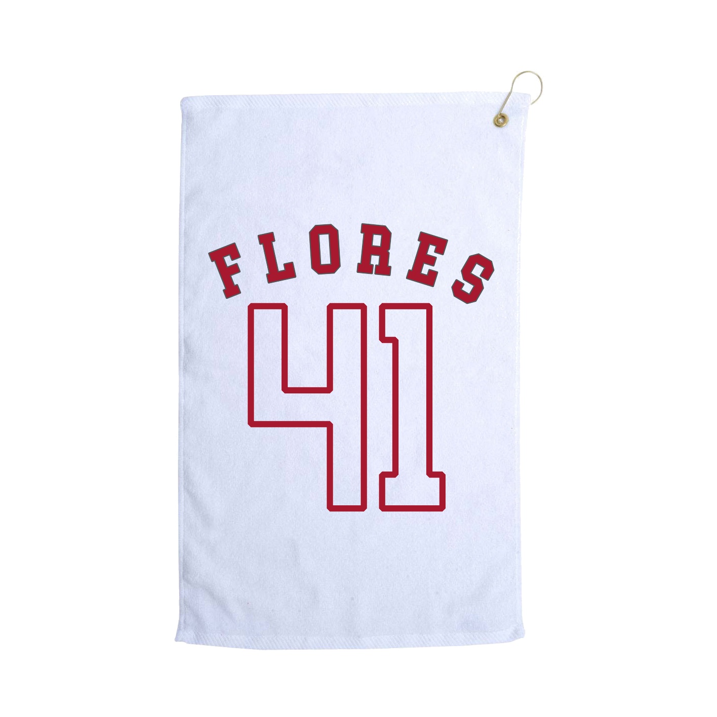 Golf Towel — Shirsey Arch in White