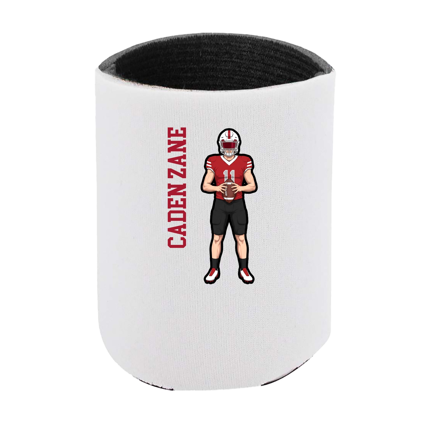 Can Holder — Name Vertical in White