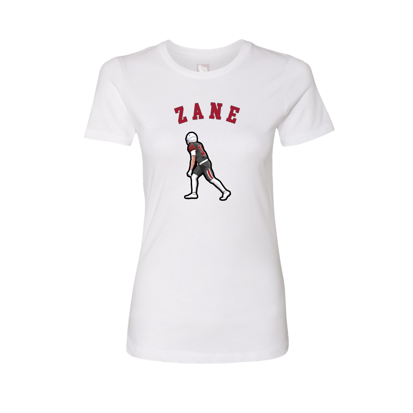 Fitted Women's Tee — Shirsey Arch in White