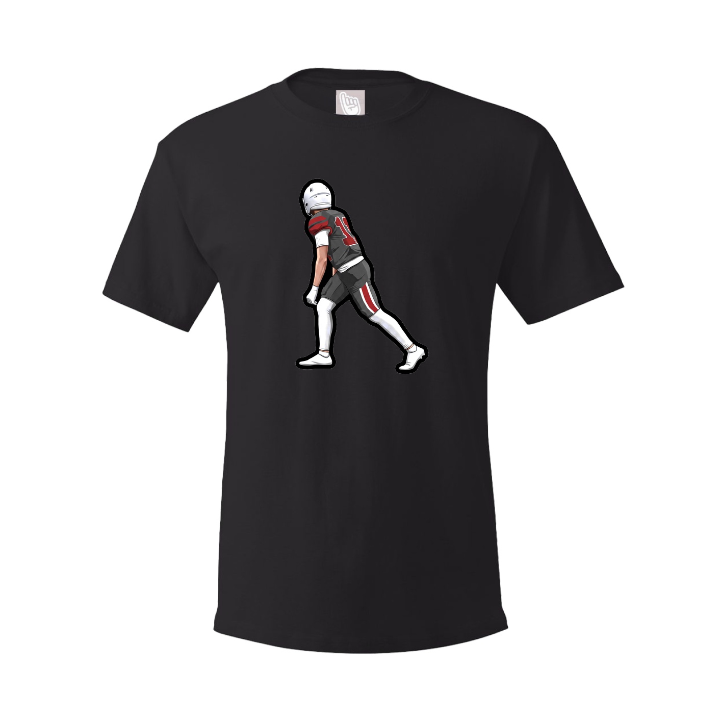 Youth Tee — Name Vertical in Black