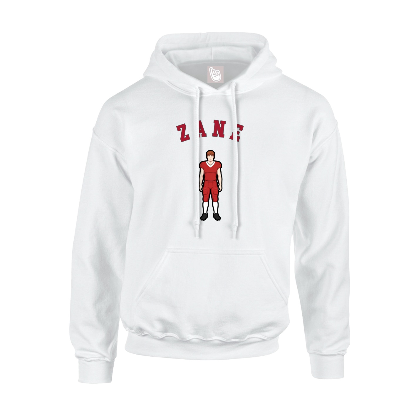 Youth Hoodie — Shirsey Arch in White