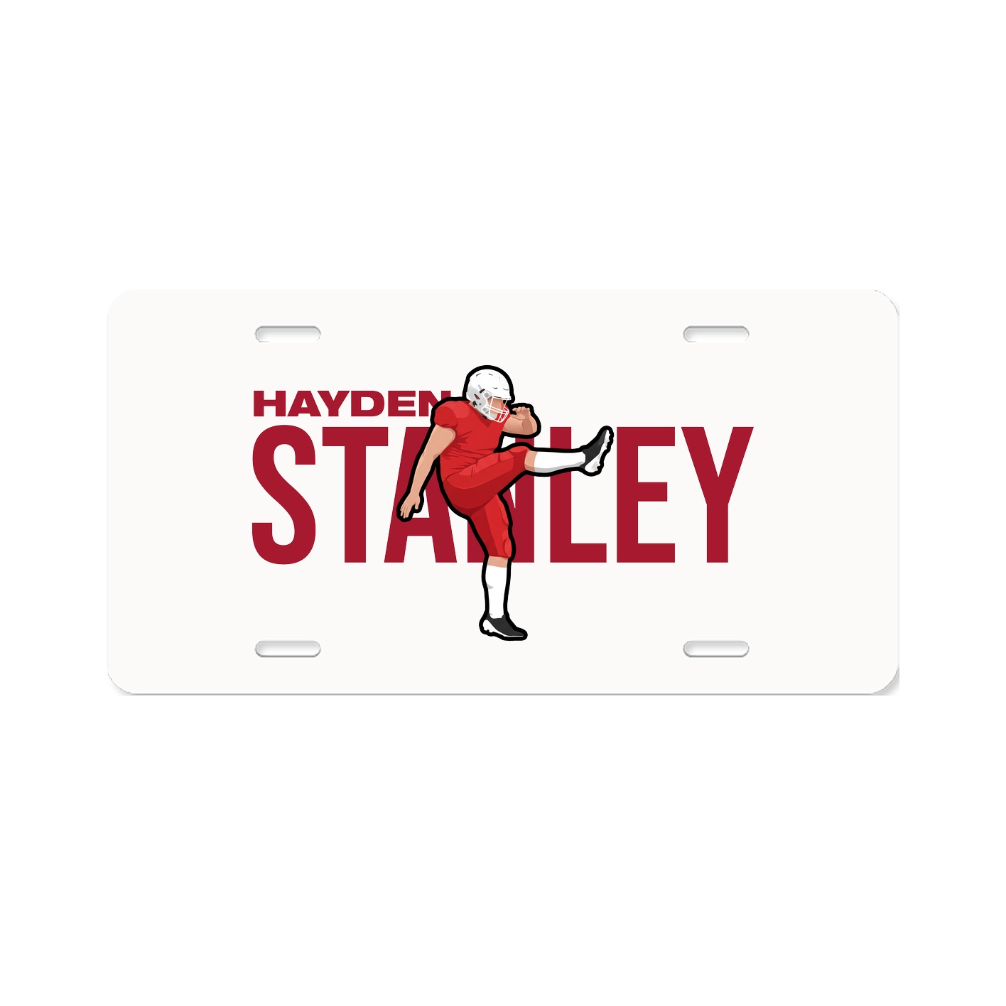 License Plate — Player Name in Classic