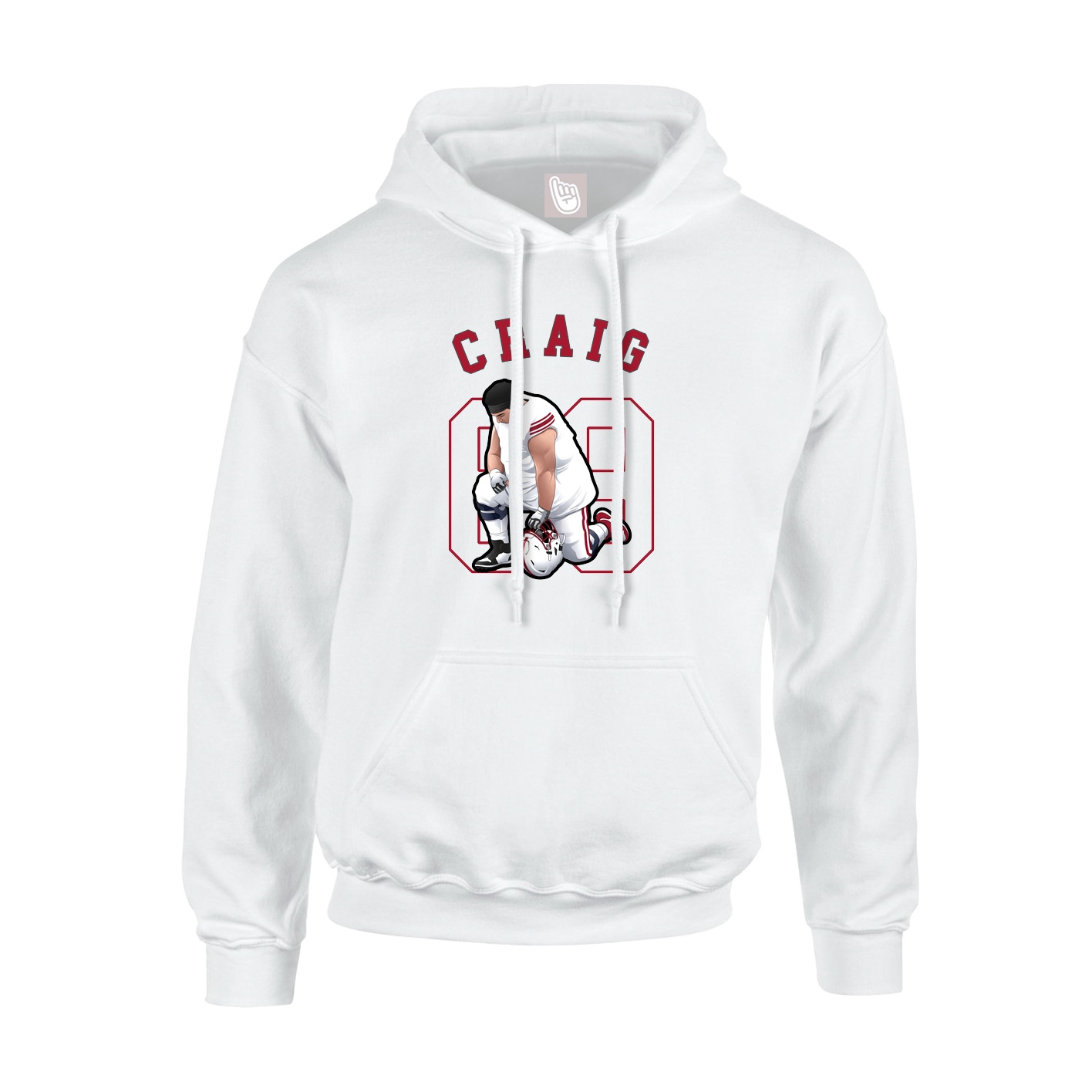 Hoodie — Classic in White