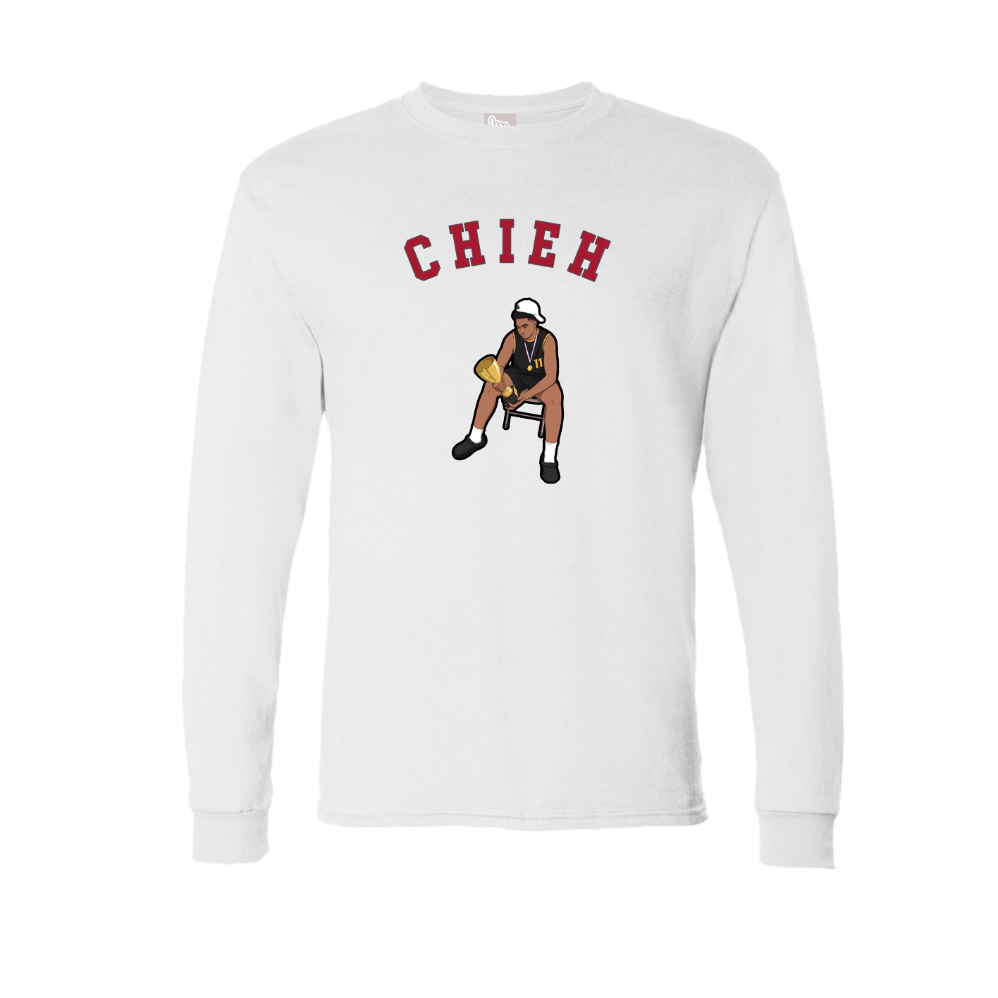 Long Sleeve Tee — Shirsey Arch in White
