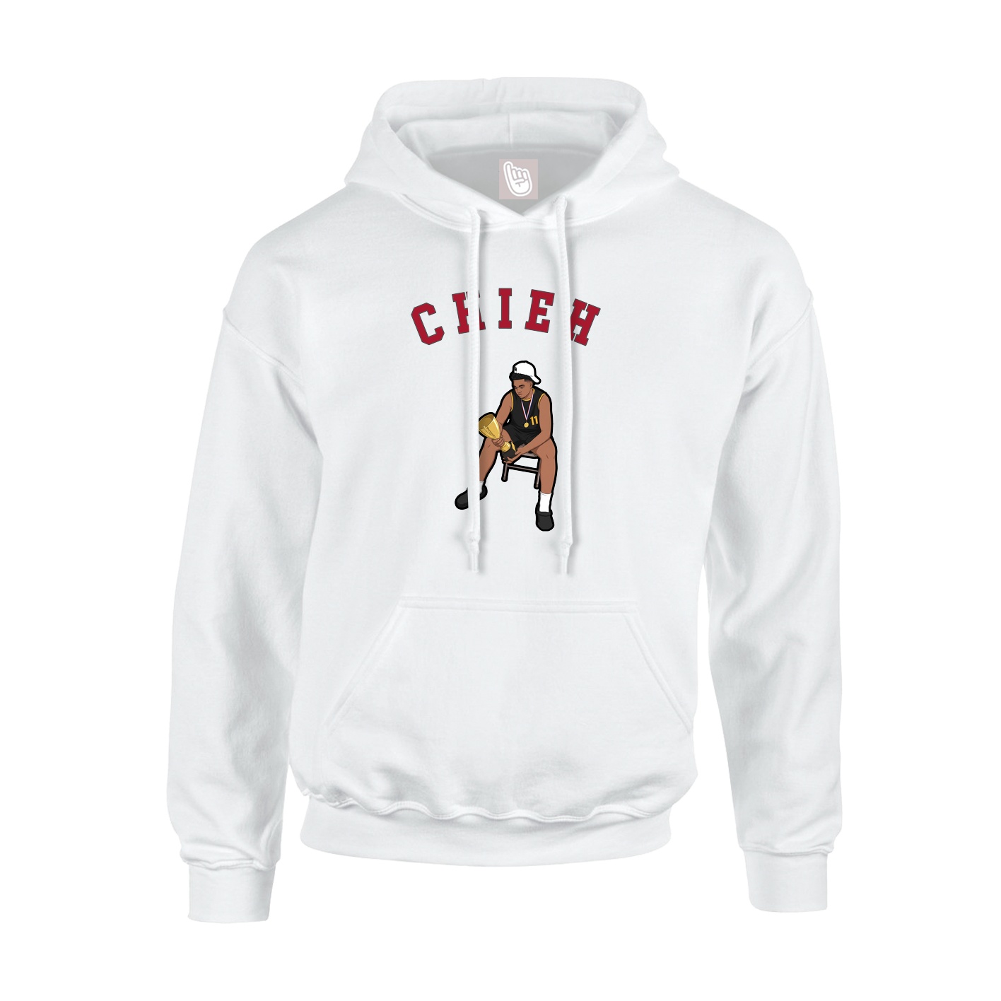 Hoodie — Shirsey Arch in White