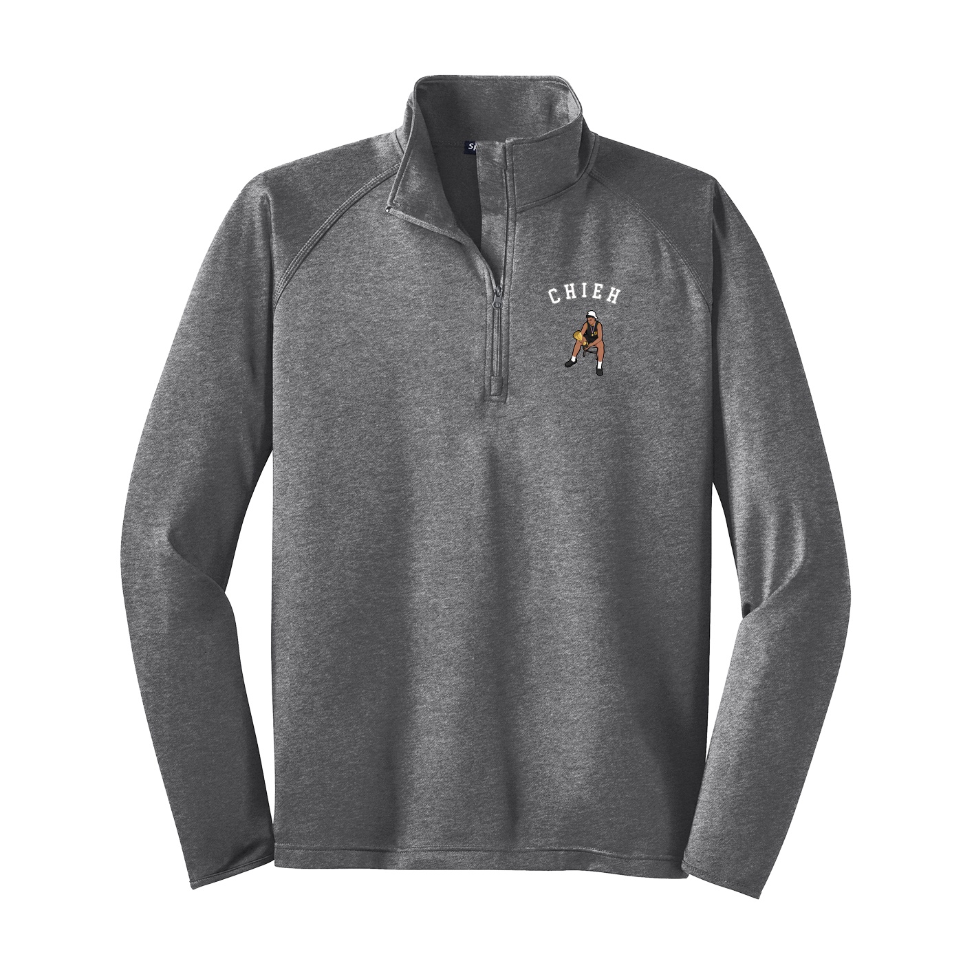 Q-Zip Pullover — Shirsey Arch in Grey