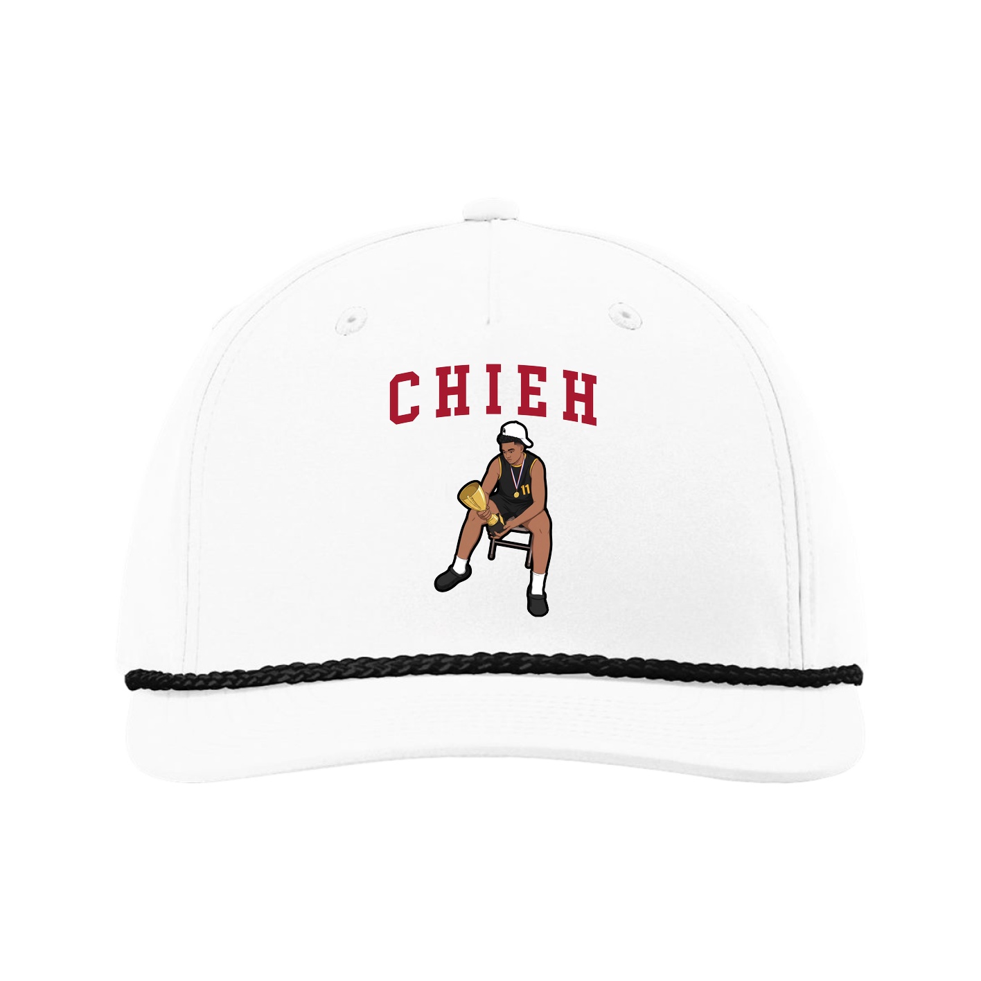 Five-Panel Classic Rope Cap — Shirsey in White