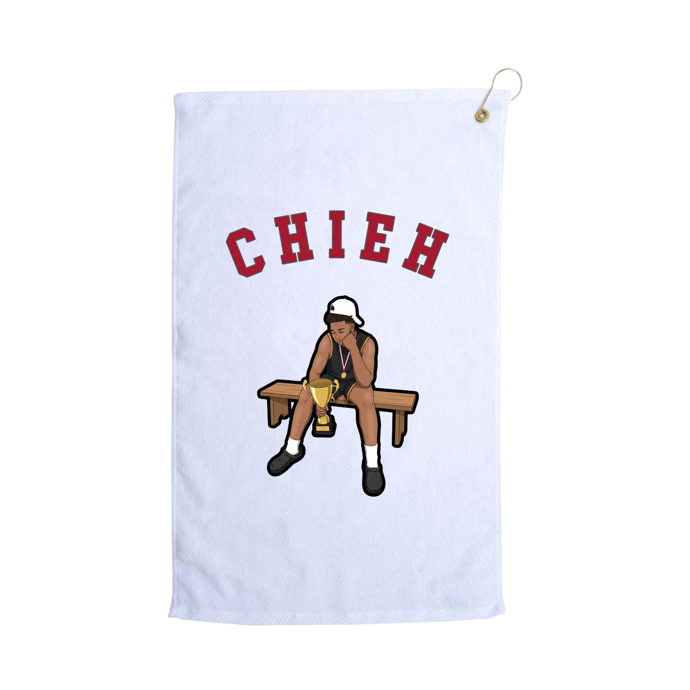 Golf Towel — Shirsey Arch in White