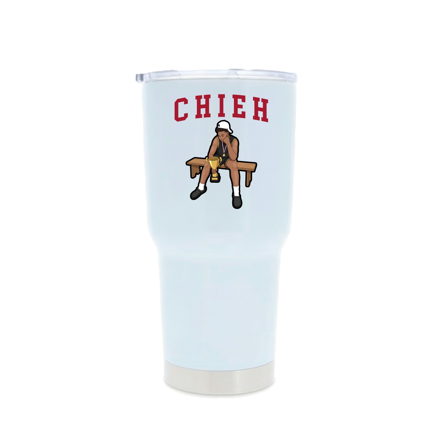 30oz Stainless Steel Tumbler — Shirsey in White