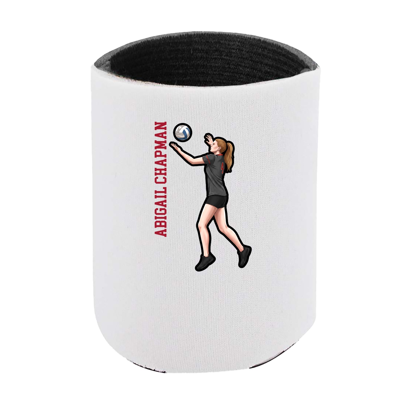 Can Holder — Name Vertical in White
