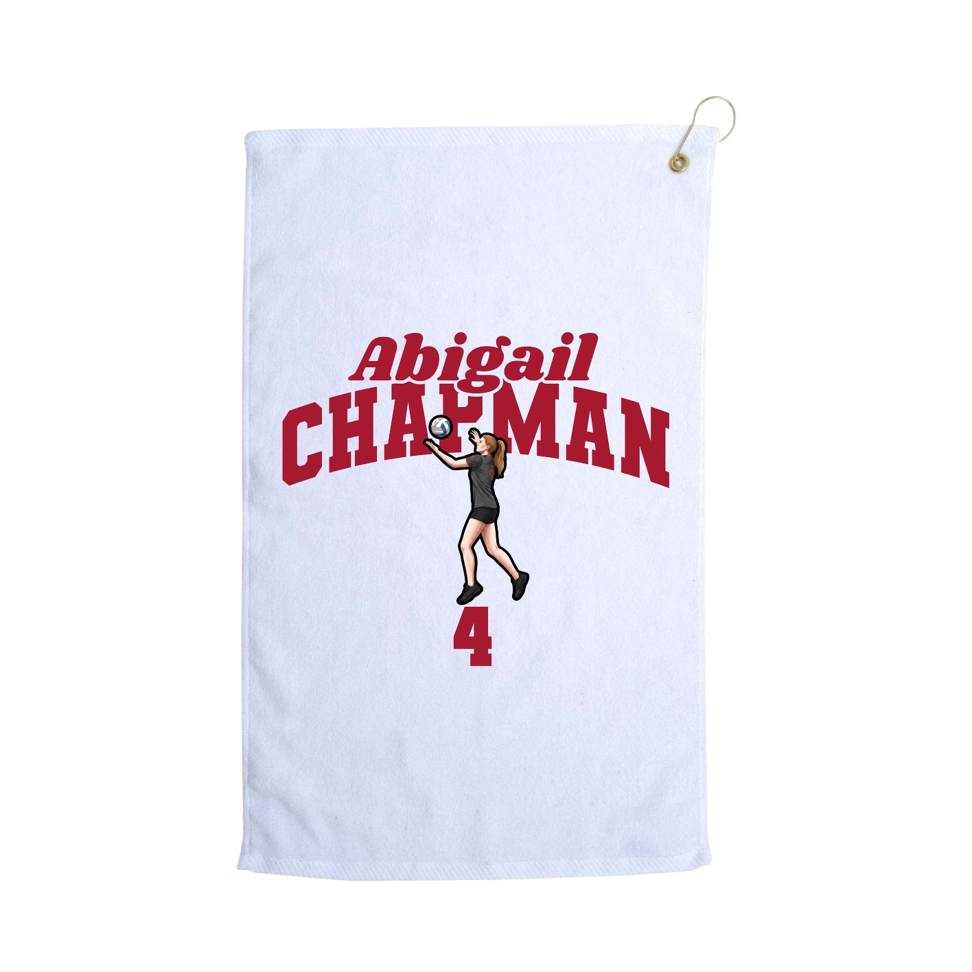 Golf Towel — Signature Arch in White