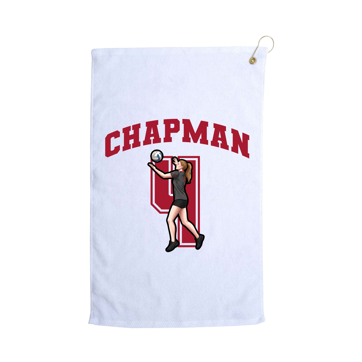 Golf Towel — Number in White