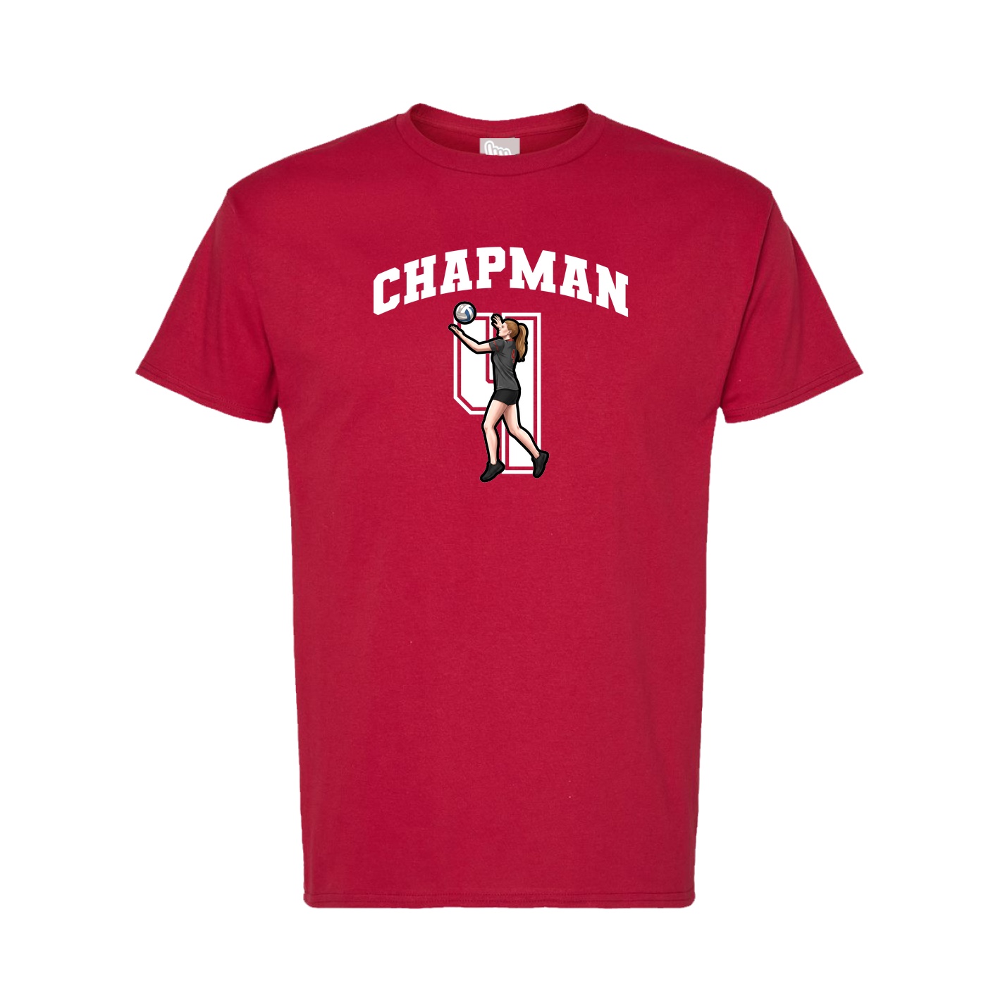 Tee — Number in Crimson